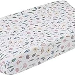 ED Ellen DeGeneres Painterly Floral - Soft Plush Multi Floral Velboa Changing Pad Cover, Pink, White, Butter, Sage, Pink, White, Green, Blue-image-43