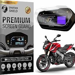 Spartan Shield Digital Meter Screen Guard For BAJAJ PULSAR NS400 Z 2024 || 9H LCD Colour Display Console Protector || NS 400 Z Bike Instrument Cluster Accessory | Anti Scratch Cover NS400Z [Not Tempered Glass]-1