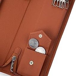 PU LEATHER Key Pouch Key Pouch case Wallet Keychain Key pouch holder Men & Women Durable Bank Locker-image-12