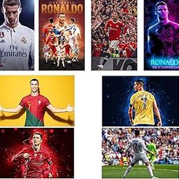 Ronaldo Posters - Football Poster for Wall 300 GSM 12x8 Inch CR7 Posters - Gift for Football Lovers - Cristiano Ronaldo Wall Sticker-image-64