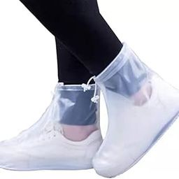 DIXSON Rain Boots Shoe Covers Waterproof for Men Women Shoe Protectors with Zipper Not-Slip Reusable Overshoes Galoshes for Hiking Climbing Camping Cycling Rainy Day (XL)-image-86