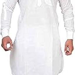 Mens Linen Cotton Classic Collar Pathani Suit Set-picture-52
