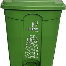 Cello Strong Plastic Pedal Garbage Dustbin 60 Ltr (Dark Green)-22