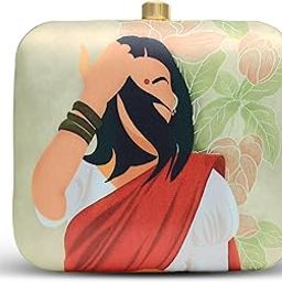 Indian Women Printed Clutch Bag for Women with Detachable Strap | Clutch purse for Women | Gift for Women | Clutch for Women-image-87