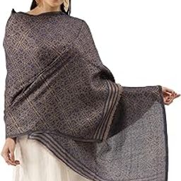 Women Fine Pashmina Wool Blend Stole, Cashmere Fabric, Shawl, Scarf (Size : 71X203 CM)-53