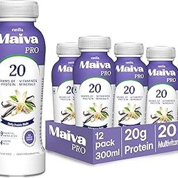 Maiva Pro | Vanilla Plant Protein Shake - 300ml (Pack of 12) | 20g Protein | 20 Vitamins & Minerals | Contains Dates | Vegan, Lactose-Free, No Preservatives, No Artificial Sweetener, No Added Sugar-image-34