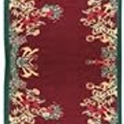 Red Maroon Wool Silk Printed Shawl for Women-picture-32