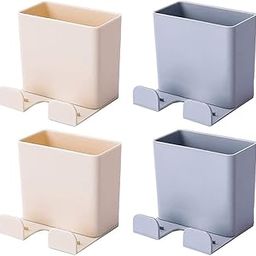 Primelife Modern Minimalist Multicolored Phone and Remote Control Holder, 4 Count Wall Mount Storage Box-16