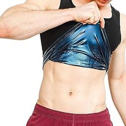 OLSIC Men's Sweat Sauna Vest Body Shaper Slimming Neoprene Trainer Fat Burning-image-29