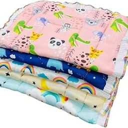 RUMPES New Born Godadi Combo Pack of 5 Bedding & Swing Set Cotton Mattress Soft Cotton Baby Godi Godari Baby Bed Crib Sheet & Bedding Set for Boys and Girls (0-12 Months, Multicolor)-image-48