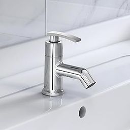Plantex Pure Brass Pillar Tap for Wash Basin with Water Saving Aerator/Tabletop Basin Tap/7 Year Warranty (COL-1003-Mirror Chrome)-image-22