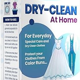 Dry Clean At-Home Liquid Sheets | Ultimate Protection For Silk Saree and Chiffon, Cotton, Georgette, Linen, and Woolen | Pack of 10 Sheets | Gentle Wash For Delicate Fabrics with a Refreshing Scent-picture-20
