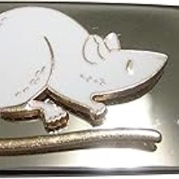 White Toned Rat Money Clip, alloy, other-image-67
