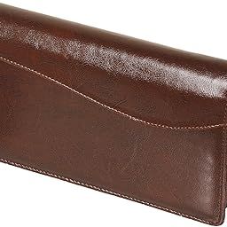 Multiple Cheque Book Holder with Wrist Loop RFID Safe (Luster Coffee Brown)-picture-44