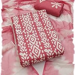 Women's Magic Cotton Unstitched Dress Material-picture-49
