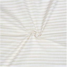 Handloom Cotton Striped Shirt Fabric ? 2.5 Meters | Premium, Soft & Breathable, White, Beige-image-44