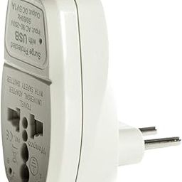 Orei 3 in 1 Continental Europe Travel Adapter Plug with USB and Surge Protection - Type C - Turkey, Italy & More-37