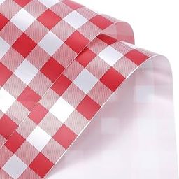 Saksham Korean Check Pattern Flower Wrapping | Hampers, Gift Wrap, Chocolate Wrap | Baskets & Bouquets Wrap | One Side Check Print (Red) 58cm x 58cm (20 Sheets) and Get 3 Free Pull Bow Ribbons!-image-48