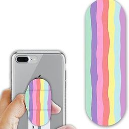 Regor Tabletop Finger Grip & Mobile Holder Mobile Stand Phone Holder for Hand & Mobile Back Holder Grip Great for Selfie & Works as iPhone Stand & Android Phone Stand - (Rainbow)-5