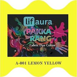 Prokart Lifaura Pakka Rang Fabric Dye Colour Natural dye for Fabric Pack of 5 Sachets (5g Each 25g Pack) ShadeA-01: Light Yellow (Same Color), Prokart Lifaura Pakka Rang-picture-28