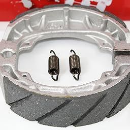 QUALITY GROOVED Front Brake Shoes +Springs for the Honda ATC 200E 200ES BIG RED three-wheel ATVs-13