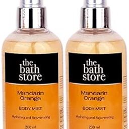 The Bath Store Mandarin Orange Body Mist - Refreshing Fragrance (Women and Men) | Long-Lasting Scent - 200ml (Pack of 2)-46
