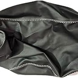 Grodd Stapler Fitting PU Leather with Black and White Piping Waterproof Scooty Seat Cover (Black) for Hero Duet-image-54