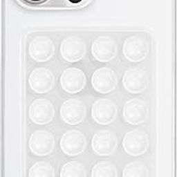 Bold Byte Phone Holder Suction Phone Case | Suction Phone Case, Anti-Slip Silicone Sticky Pads, Multipurpose Hands-Free Mount for Selfies, Videos, Shower, Car Dashboard (White)-image-38