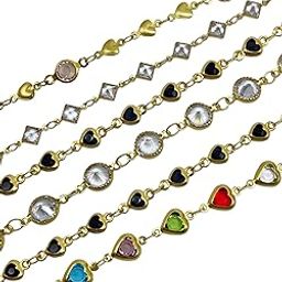 (Set of 6) Gold Plated Multicolour/Black/Heart/Crystal Stone Charm Bracelet for Happy Raksha Bandhan Festival | Lumba Rakhi Online for Bhabhi | Thread Lumba Rakhi for Sister in Law-image-53