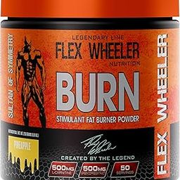 Flex Wheeler Nutrition Burn Fat Burner | Thermogenic Weight Management Formula | Pineapple Flavor | 250g | 50 Servings-image-79