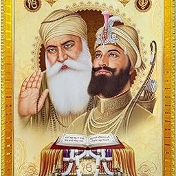 Koshtak Guru Nanak Govind With Guru Granth Sahib Photo Frame With Glossy Lamination On Poster With Golden Frame For Puja Room/Temple/Wall Hanging/Gift/Home Decor/Worship Size 30cm x 23 cm…..-21