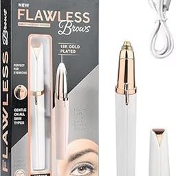 Flawless Brows Big Eyebrow Pencil,Flawless Trimmer for women. Pless,Touch sensitive,18K Gold Platted Battery operated Hair Remover For women-image-36
