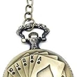 Premium Pocket Watch Metal Keychain | Clock 5 Retro Vintage for Gifting with Key Ring (pack of one)-image-83