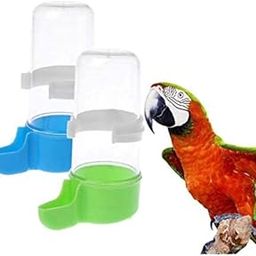 Awraaq Plastic 240ml Bird Feeder Automatic Bird Water Feeding Food Container Parrot Drinking Bowl Pet Drink Container (Pack 2)-image-33