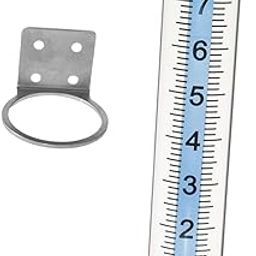 Parliky 7 Inch Rain Gauge with Large Numbers Wall Mount Rack for Garden Accurate Rain Fall Measurement Tool-image-25