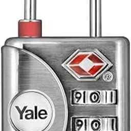 Yale YTP1/32/119/1 TSA Recognized Travel Lock with 3-Dial Resettable Combination and Pop-Up Indicator, 1-1/4-Inch Wide-picture-0