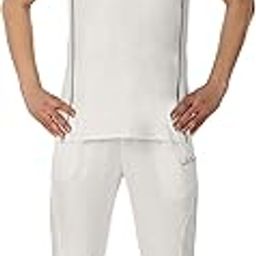SKELTON Men Cricket Uniform, Cricket Dress, Set of Cricket White T-Shirt and Trousers for Boy's |-image-71