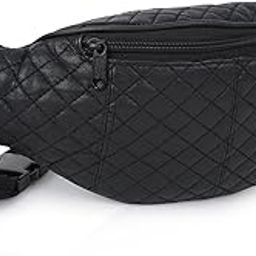 Premium Genuine Leather Waist Bag Classy Design Hiking Zip Pouch with Adjustable Straps Fanny Bag (Color - Black)-image-75