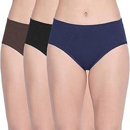 Women's Pack Of 3 100% Cotton Classic Panties In-image-116