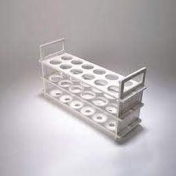 Arcsol® Laboratory Test Tube Rack, 12 Holes, 25mm, Polypropylene, White, Autoclavable-0