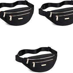 Waist Bags for Women Girls with Adjustable Strap Stylish Bumbag Chest Waterproof Fanny Oxford Cloth Pack Outdoor Hiking Running Travel 3PCS-image-43