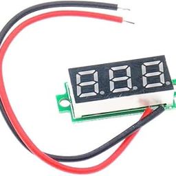 Pack of 5 Mini Digital DC Voltmeter 0.28 Inch Display 2-Wire Yellow LED Voltage Panel Meter 3.5-30V Self Powered Accurate Tester for Battery Power Monitoring DIY Electronics Projects-1