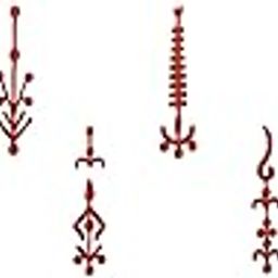 Comet Busters Long Fancy Maroon Bindi (22mm) (BIN708)-picture-10