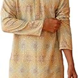 Embroidered Staight Kurta Pajama Set For Men (,)-picture-24