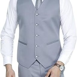 Men's V.Neck Five Button Slim Fit Formal/Party Waist Coat-52