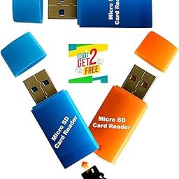 Buy 1 Get 2 Free Branded Original Micro SD Card Reader (Multi Colour)-1
