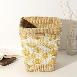 Habere India All the Cultures Seagrass Waste Bin | Paper Bin | Trashcan | Home & Office Bin | Dustbin Basket | Dry Waste Bin (Design 03)-image-92