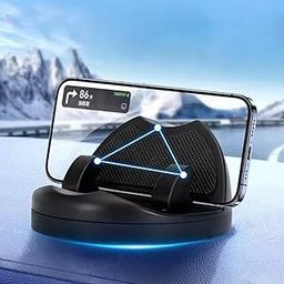 EYUVAA Lebel Universal Phone Holder for Dashboard | 360° Rotatable Car Mobile Holder| Phone Mount for Car Dashboard | Adjustable Stand for Portrait & Landscape Viewing (Black) (Car Ph Holder (S-655))-29