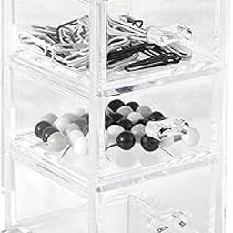 Huang Acrylic Clear Stackable Chest (Upright 3-Drawer Stackable Chest)-picture-1