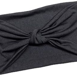 4xWomen's Wide Head Wrap Elastic Headband for Sports, Running, Yoga Black-image-30